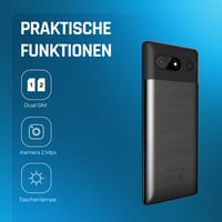 Mobilný telefón pre seniorov myPhone 7340 LTE, tlačidlový telefón 4G s veľkým displejom, Dual SIM, 2,8-palcová obrazovka, čierna/strieborná, batéria 1400 mAh 8