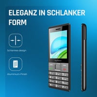 Mobilný telefón pre seniorov myPhone 7340 LTE, tlačidlový telefón 4G s veľkým displejom, Dual SIM, 2,8-palcová obrazovka, čierna/strieborná, batéria 1400 mAh 5