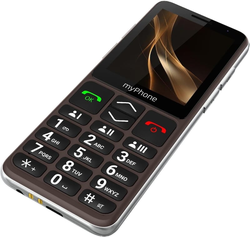 myPhone Bueno LTE Időseknek Mobiltelefon Töltőállomással, 2,8" Kijelző, SOS Gomb