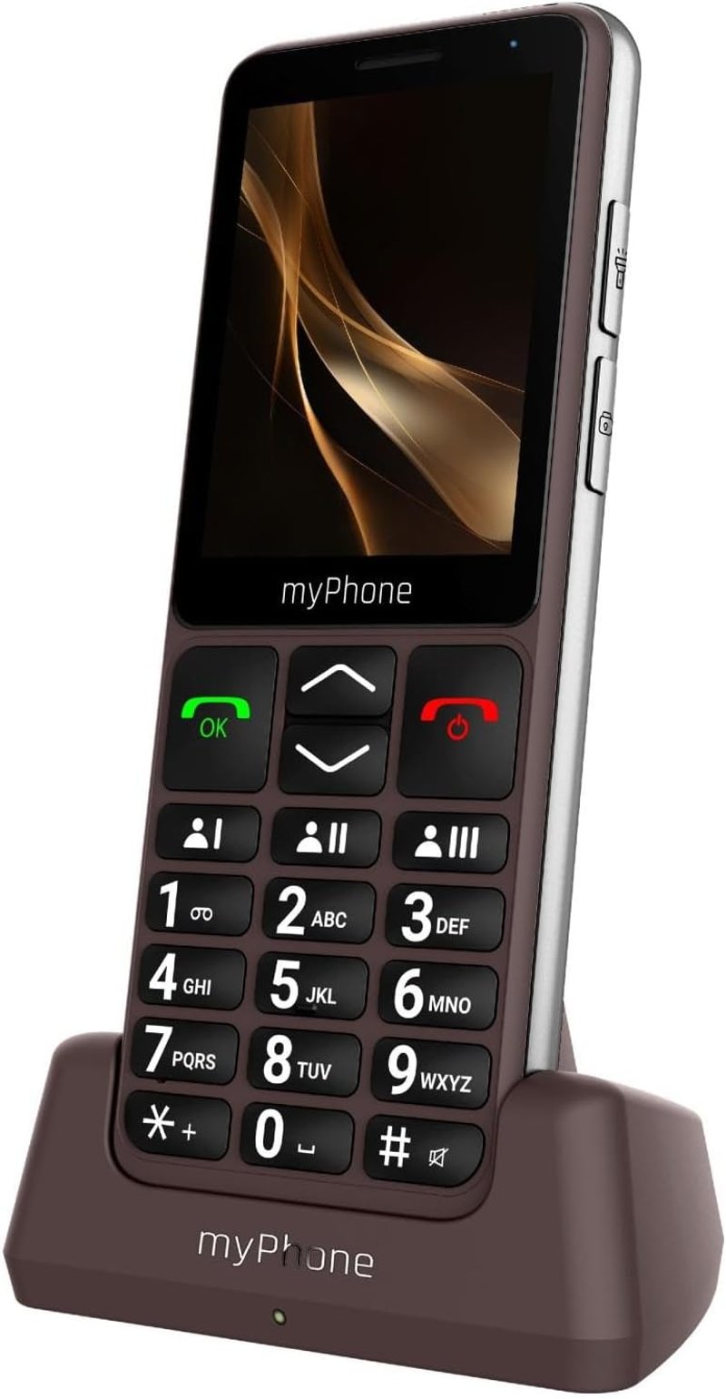 myPhone Bueno LTE Időseknek Mobiltelefon Töltőállomással, 2,8" Kijelző, SOS Gomb