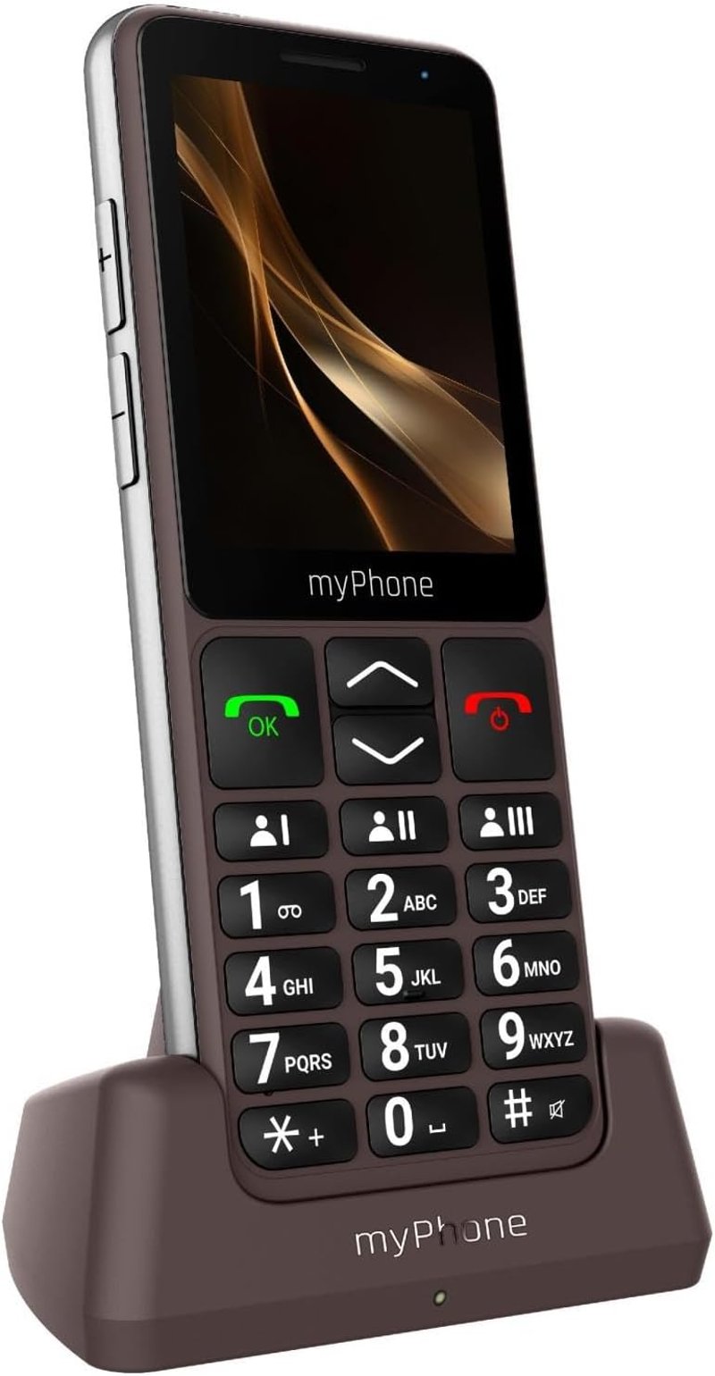 myPhone Bueno LTE Időseknek Mobiltelefon Töltőállomással, 2,8" Kijelző, SOS Gomb