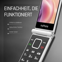 myPhone Tango 2 LTE vyklápací mobilný telefón pre seniorov, 4G, duálny displej, veľké tlačidlá, nabíjacia stanica, SOS tlačidlo, Dual SIM, bez záväzkov 6