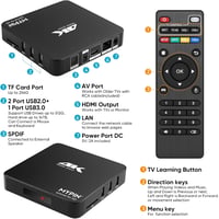 MYPIN 4K 60Hz médialejátszó 8TB HDD/256GB USB/SD kártyához HDMI AV kimenettel 8
