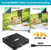 MYPIN 4K 60Hz médialejátszó 8TB HDD/256GB USB/SD kártyához HDMI AV kimenettel 3