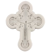 Formă din silicon MYPRACS cu 4 modele de cruce - potir, porumbel al păcii, fondant, decor pentru brioșe, decor pentru tort, ciocolată, pastă de zahăr, botez 5