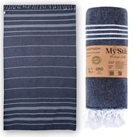 MyStilo XXL ručnik za saunu i hamam – 100x200 cm, antracit, mekani i brzosušeći ručnik za plažu za muškarce i žene, za jogu i fitness 1