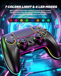 MYSTILUCK Wireless Gamepad PS5/PC/MAC/iOS/Android/Steam Deck RGB LED Hall Effect Stick 2