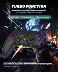 MYSTILUCK Wireless Gamepad PS5/PC/MAC/iOS/Android/Steam Deck RGB LED Hall Effect Stick 4