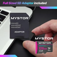 Pamäťová karta Mystor 128 GB MicroSDXC pre telefóny Samsung A03s M04 M14 M54 F04 F14 M15 F15 C55 M35 M55 A54 Class 10 UHS-1 U3 V30 4