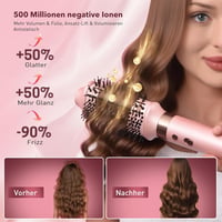 Mythsight Airstyler 6 az 1-ben ionos hajszárító göndörítő utazótáskával - Pink 4