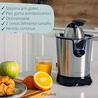 MYWAVE MWEXP-600 Nido Pro elektromos gyümölcsprés rozsdamentes acél 5