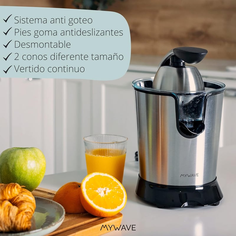 MYWAVE MWEXP-600 Nido Pro elektromos gyümölcsprés rozsdamentes acél