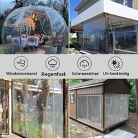 MYXKHYLL Prozirna cerada s ušicama 3x3 m, vodootporna PVC cerada za terasu za vanjsku upotrebu, za pokrivanje vrtnog namještaja, biljaka, staklenika i kaveza za životinje 7