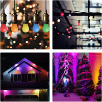 MZYOYO 10 darabos E27 LED izzó szett színes dekorációs fényforrás party és karácsony 5