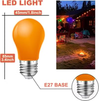 MZYOYO 10 darabos E27 LED izzó szett színes dekorációs fényforrás party és karácsony 2