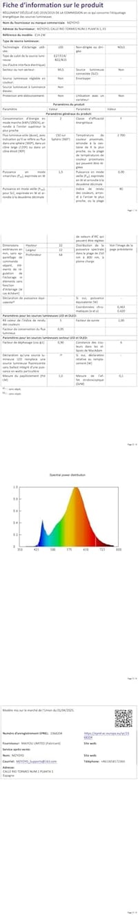 MZYOYO E14 LED Hűtőszekrény Izzó 1.5W Meleg Fehér 2700K Vintage 10