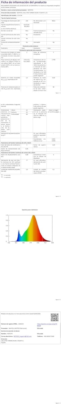 MZYOYO E14 LED Hűtőszekrény Izzó 1.5W Meleg Fehér 2700K Vintage 9