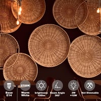 MZYOYO E14 LED izzó 2W meleg fehér vintage G45 6db retro filament lámpa 3