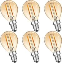 MZYOYO E14 LED izzó 2W meleg fehér vintage G45 6db retro filament lámpa 1