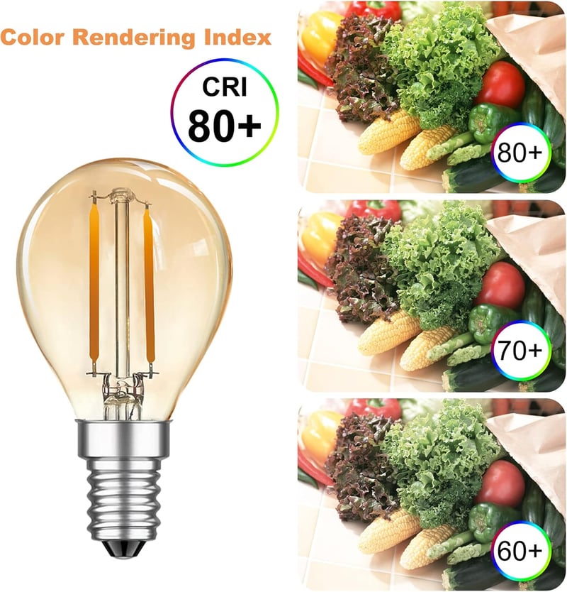 MZYOYO E14 LED izzó 2W meleg fehér vintage G45 6db retro filament lámpa