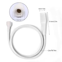 N/1 HS-01 Cap de duș portabil cu conectare la robinet, pulverizator pentru șampon, pentru îmbăierea bebelușilor, spălarea părului, utilizare în salon și acasă 2