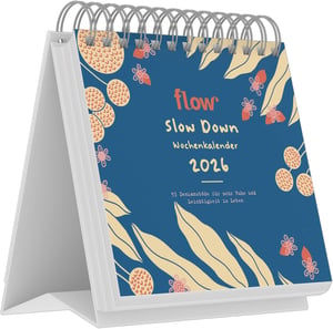 Stolni kalendar Neumannverlage Flow 2026, s 53 ideje - 16x17 cm