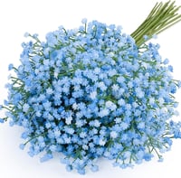 N&T NIETING Mesterséges Gypsophila Virág 15 db Kék Művirág Esküvői Csokor Dekoráció 1