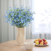 N&T NIETING Művirág Gypsophila Kék 10 Darabos Csomag Mesterséges Virágok Esküvő Lakásdekoráció Színtartó 2