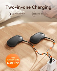 Magnetický ohrievač rúk 2 v 1 N26 s digitálnym displejom, USB nabíjaním, prenosným okamžitým ohrevom a presnou reguláciou teploty na zimné cestovanie a do kancelárie 7