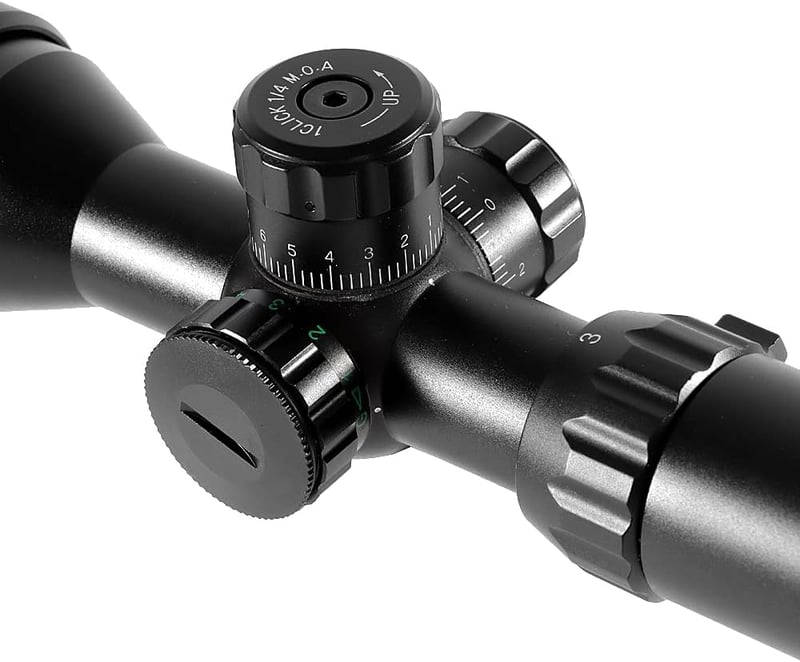 Nabila 3-9x32 Vadászkörös Piros-Zöld Világítással és 20mm Rögzítéssel