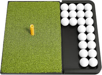 NABIYE Golf Tee Mat Gumitartóval - Edzőszőnyeg Kerthez és Driving Range-hez 6