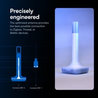 Adaptér Nabu Casa Home Assistant Connect ZBT-2 – pripojenie zariadení Zigbee, Thread a Matter – oficiálny hardvér, biely 5
