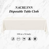 NACHLYNN 6 db Eldobható Piros Kockás Asztalterítő 54x108 Inch Esküvő Születésnap - Gingham Red 2