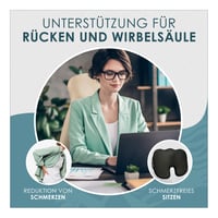 Nachtengel ortopedický vankúš z pamäťovej peny – Medium 60-90 kg – ergonomický vankúš v tvare U na odľahčenie kostrče do kancelárskej stoličky, do auta a o 2
