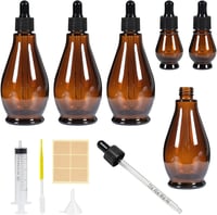 Nadisean 100ml Patika Üveg Szett Pipettás Cseppentő Flakonok Illóolaj Tároláshoz 1