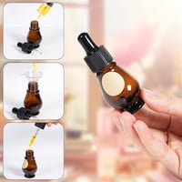 Nadisean 10ml Barna Üveg Pipetta Palack Szett Csepptartó Lényeges Olajhoz 4