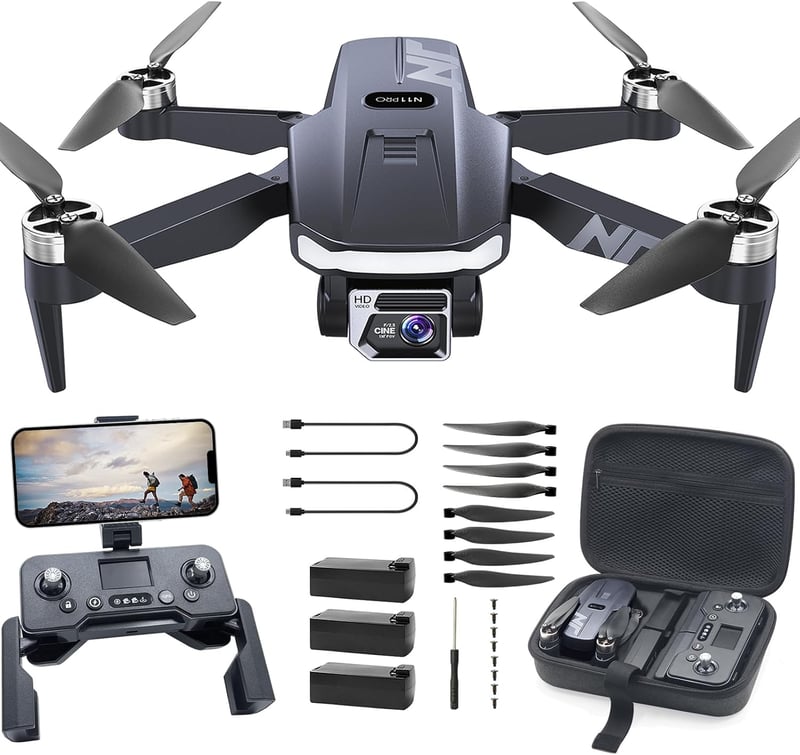 NAFYRE N11 Pro GPS Drón 4K Kamerával, 90 Perc Repülési Idő, 5G FPV