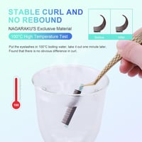 NAGARAKU Sötétbarna Műszempilla Szett - Klasszikus 1:1 és Volumen Szempillák, Természetes Hatás, 0.07mm D, 7-15mm Mix, 20 Sor 3