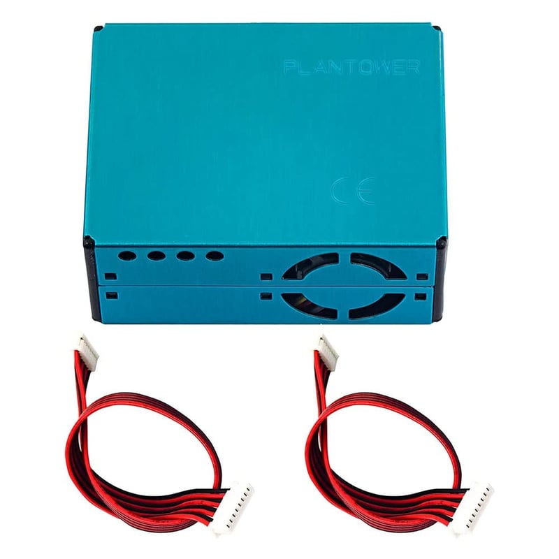 Modul Senzor Digital de Particule PM2.5 și PM10 Nagoyuki PMS5003 - Senzor pentru Măsurarea Poluării cu Praf, Carcasă Metalică, Monitor pentru Calitatea Aerului