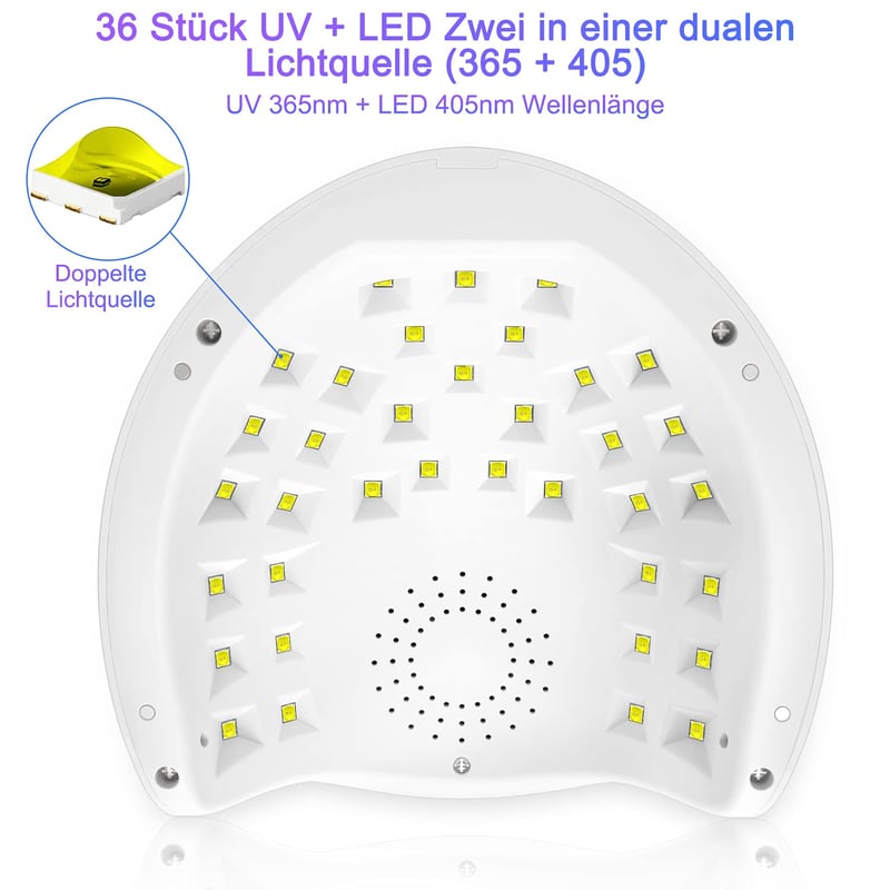 NAILGIRLS 150W LED UV Körömszárító Lámpa - LCD Kijelzővel, 4 Időzítővel, Automata Érzékelővel, Levehető Mágneses Talppal, Műköröm Gél Lakk S
