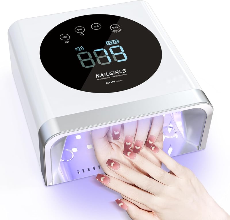 Nailgirls 150W UV Lámpa Géllakk Szárításhoz, Akkumulátoros Körmöslámpa Időzítővel