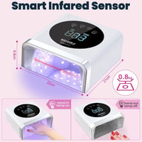 Nailgirls 150W UV Lámpa Géllakk Szárításhoz, Akkumulátoros Körmöslámpa Időzítővel 4