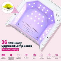 Nailgirls 150W UV Lámpa Géllakk Szárításhoz, Akkumulátoros Körmöslámpa Időzítővel 2
