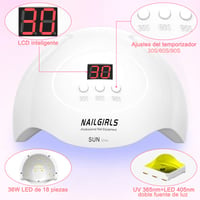 Nailgirls LED Körömlámpa UV 36W Gél Lakk Szárítóhoz 2