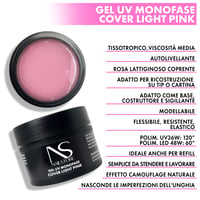 NAILSTORE UV/LED Cover Gel Light Pink 30g - Jednofazni gradivni gel srednje gustoće - Samonivelirajući - Za prirodne nijanse i dopunu - Produljivanje noktiju 3