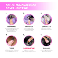 NAILSTORE UV/LED Cover Gel Light Pink 30g - Jednofazni gradivni gel srednje gustoće - Samonivelirajući - Za prirodne nijanse i dopunu - Produljivanje noktiju 7