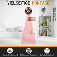 Naissgo 2 az 1-ben darts tábla LED megvilágítás állítható lézer dobóvonallal - USB DC 5V 7