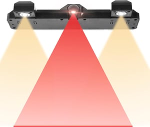 Dvojstranný terč na šípky Naissgo 2 v 1 s LED osvetlením a nastaviteľnou laserovou čiarou na hod – USB DC 5V