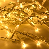NAIZY Jégcsap Fényfüzér 5m 200 LED Meleg Fehér IP44 Vízálló 8 Világítási Móddal Memória Funkcióval Beltéri Kültéri Karácsonyi Dekoráció 9