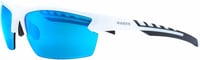 NAKED Optics Sportbrille Unisex Kerékpáros Napszemüveg UV400 Védelemmel - Rush Halfframe White/Lens Blue 1